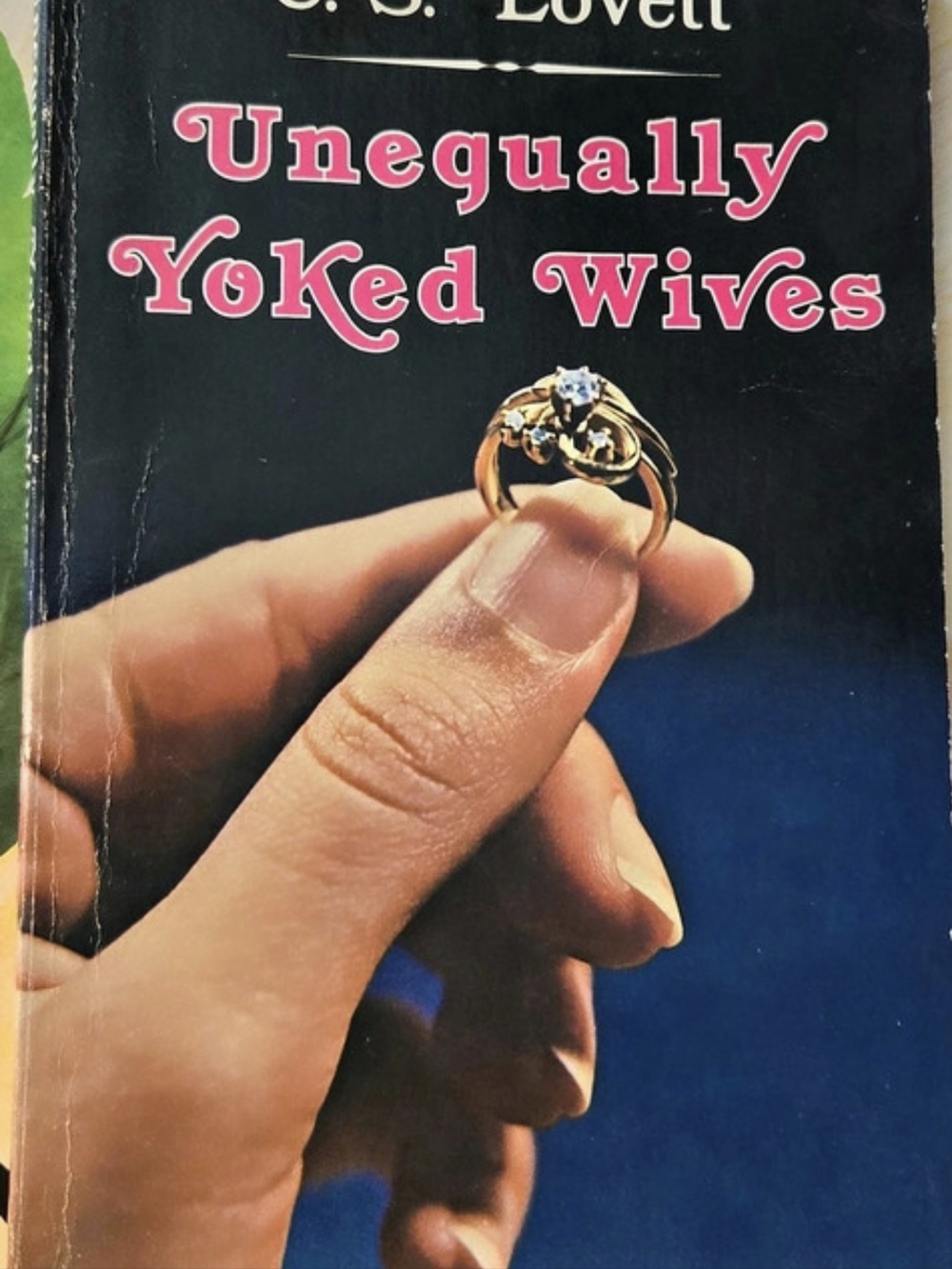 Unequally Yoked Wives Religious Book Blue & Black Vintage